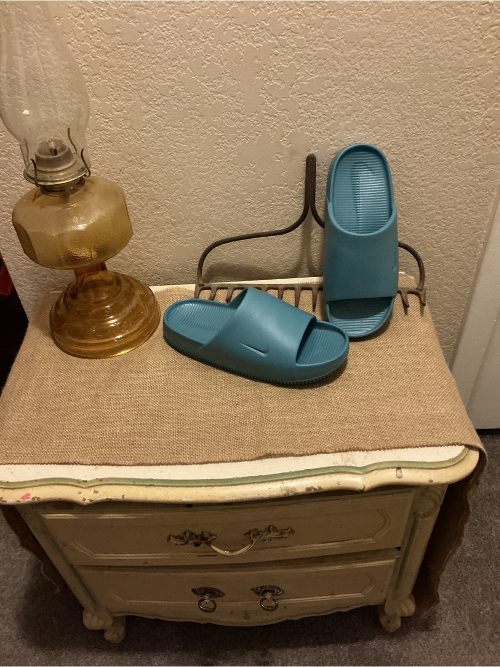 Nike Women's Teal Slide Sandals